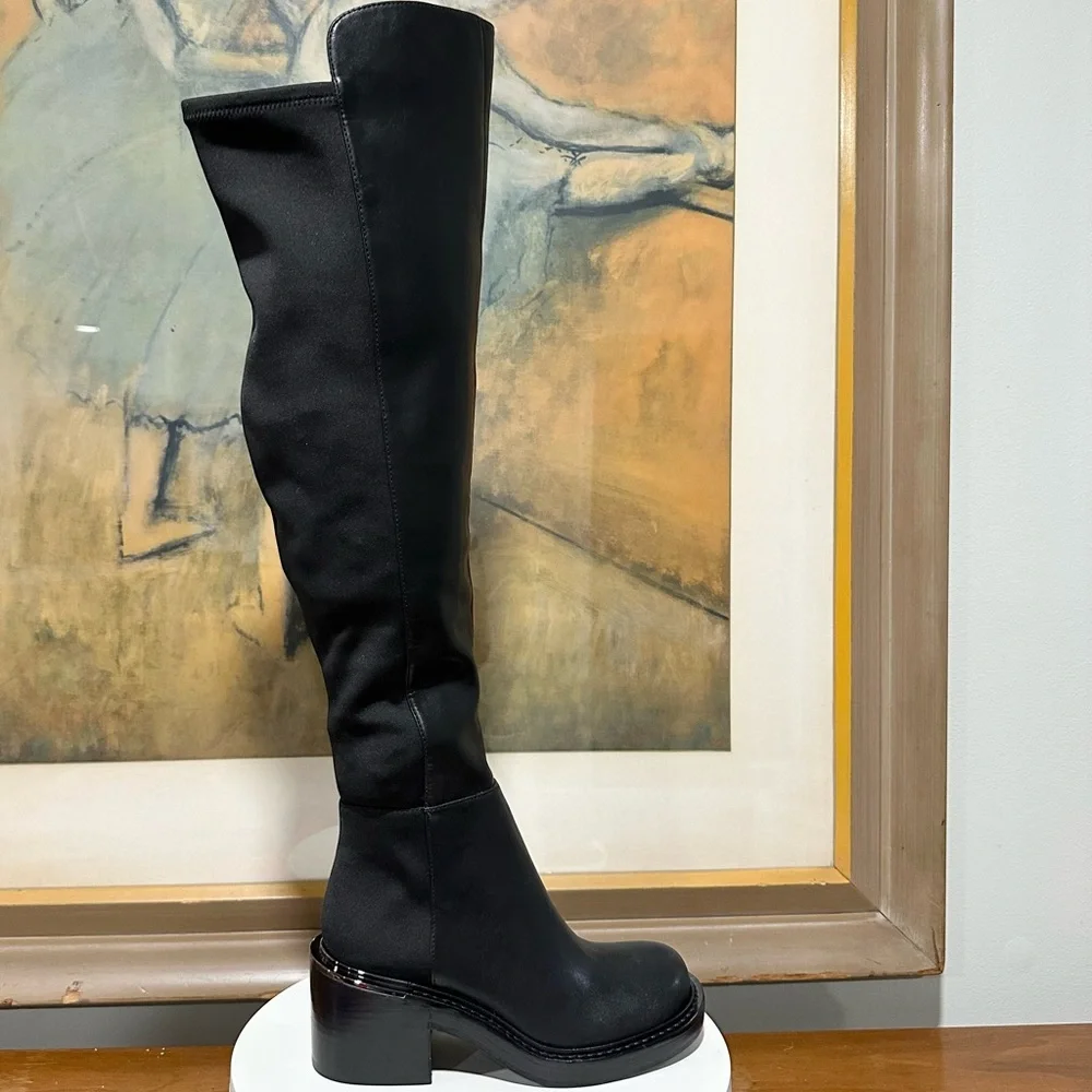 🌸DKNY🌸 Winsloe Platform Over The Knee Boots In Black Size: 5M